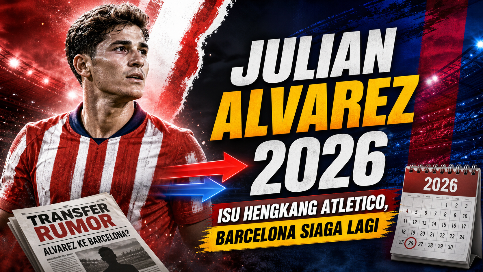 alvarez - Julian Alvarez 2026: Isu Hengkang Atletico, Barcelona Siaga Lagi