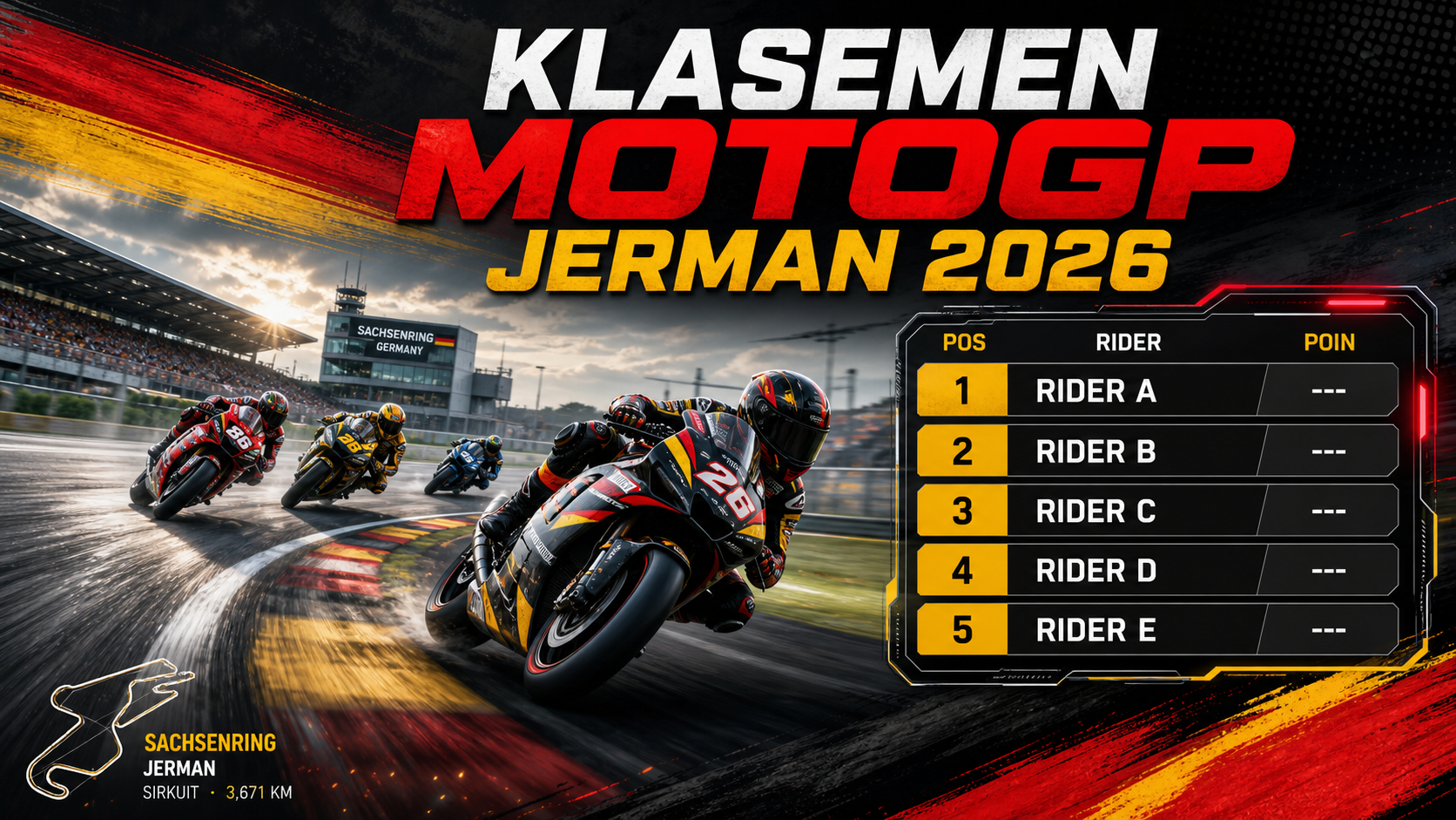 Klasemen MotoGP Jerman 2026: Update Poin dan Posisi Rider Terbaru - motogp
