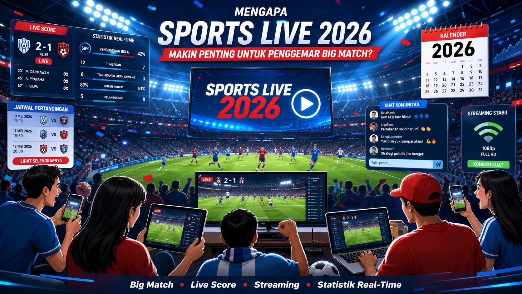 Mengapa Sports Live 2026 Makin Penting untuk Penggemar Big Match? - sports