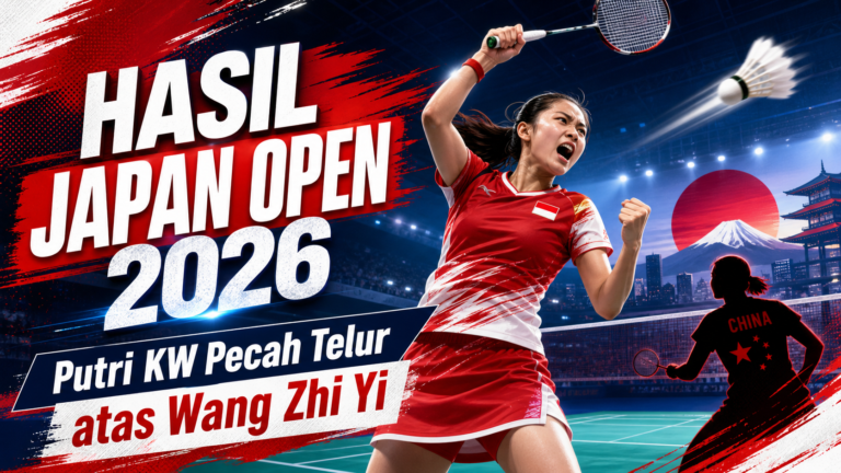 putri - Hasil Japan Open 2026: Putri KW Pecah Telur atas Wang Zhi Yi