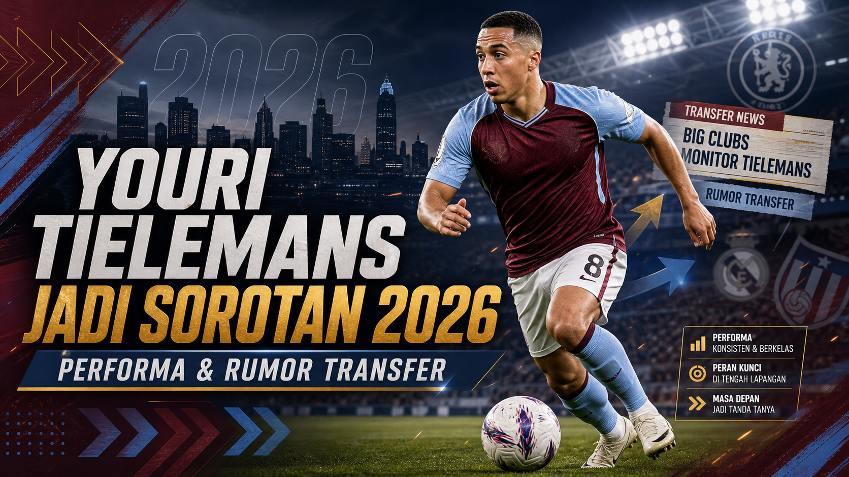 tielemans - Youri Tielemans Jadi Sorotan 2026: Performa dan Rumor Transfer