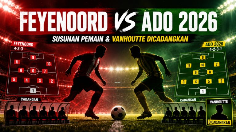 feyenoord - Feyenoord vs ADO 2026: Susunan Pemain dan Vanhoutte Dicadangkan