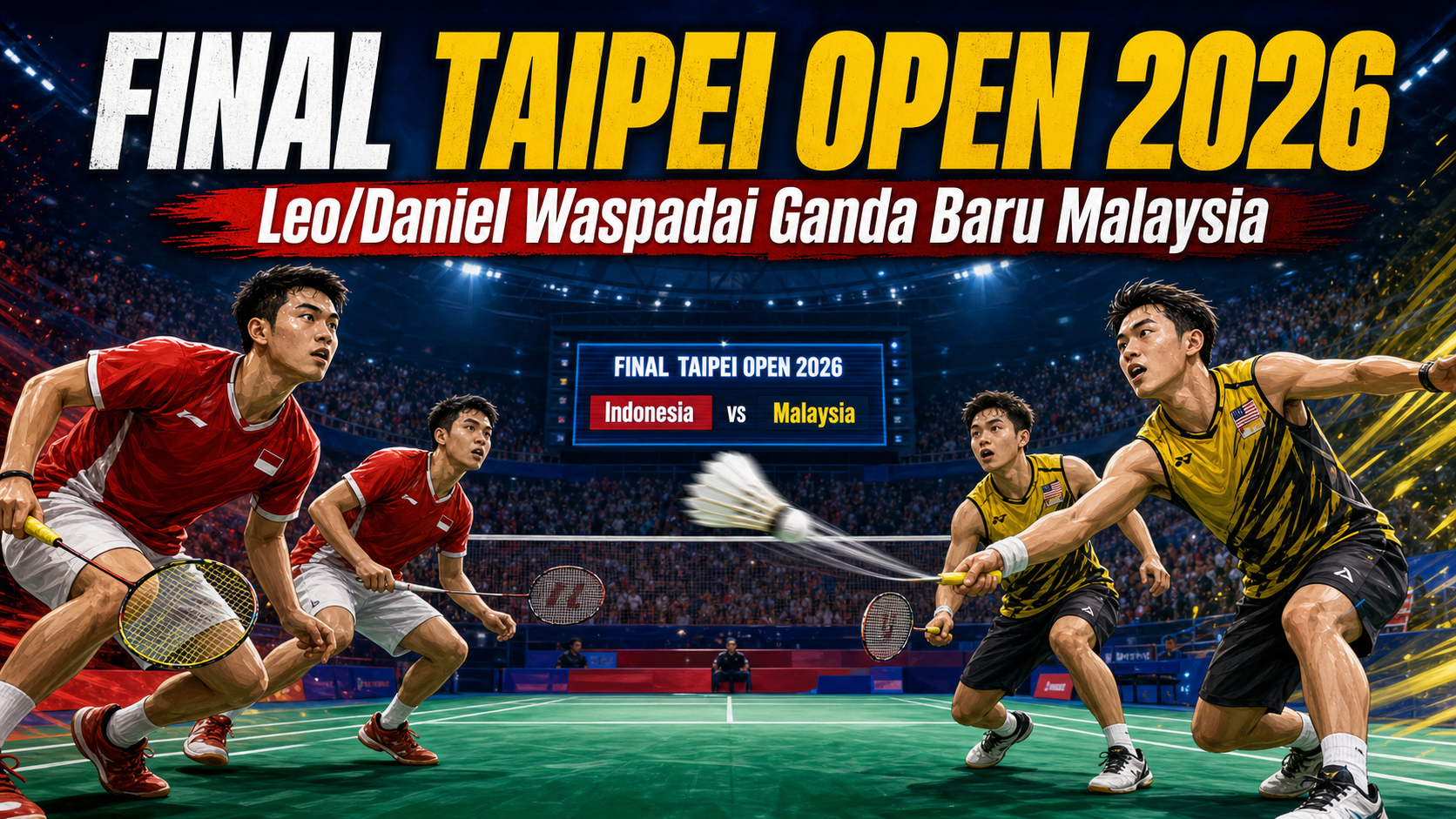 Final Taipei Open 2026: Leo/Daniel Waspadai Ganda Baru Malaysia - bulutangkis