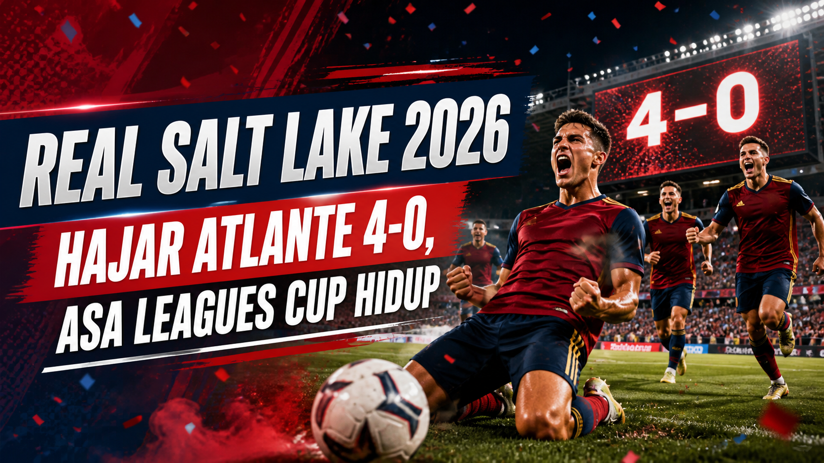 rsl - Real Salt Lake 2026: Hajar Atlante 4-0, Asa Leagues Cup Hidup