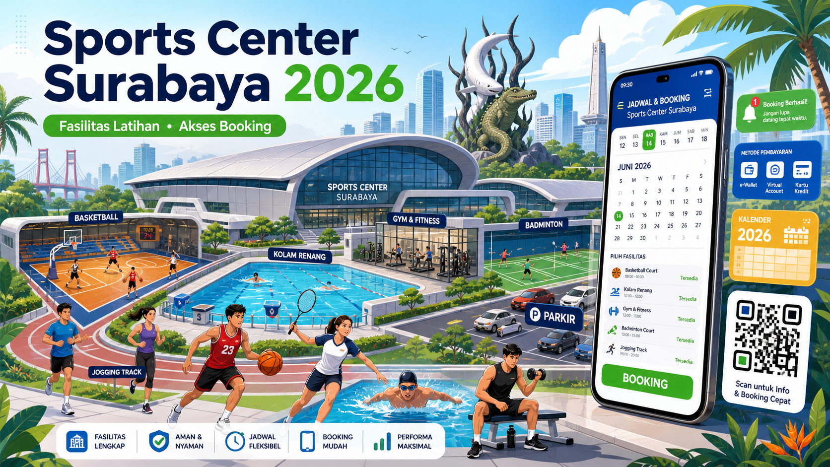 Sports Center Surabaya 2026: Fasilitas Latihan dan Akses Booking - surabaya