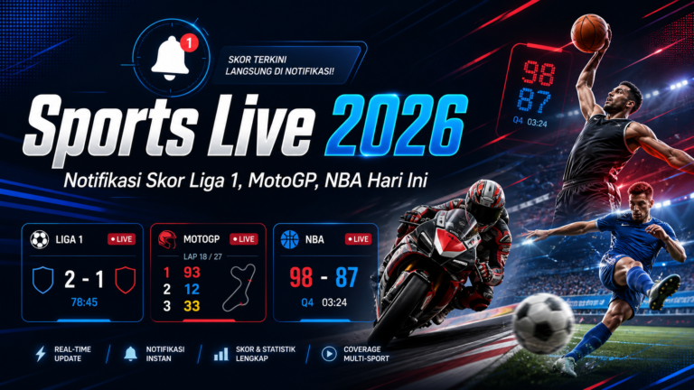 sports - Sports Live 2026: Notifikasi Skor Liga 1, MotoGP, NBA Hari Ini