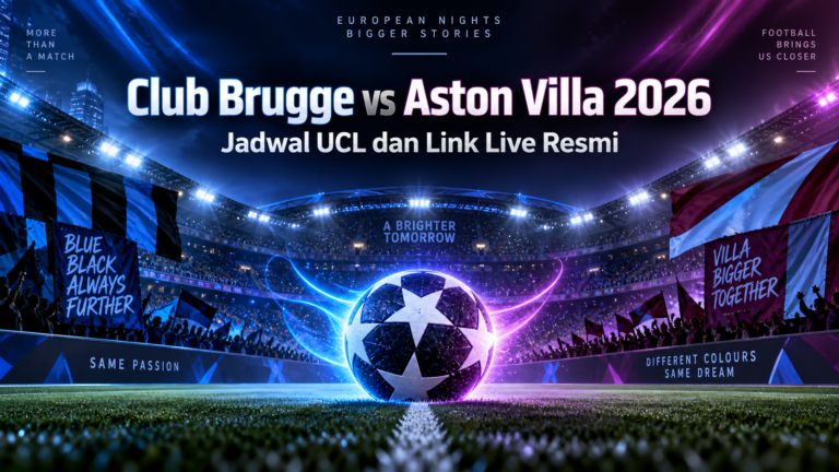 brugge - Club Brugge vs Aston Villa 2026: Jadwal UCL dan Link Live Resmi