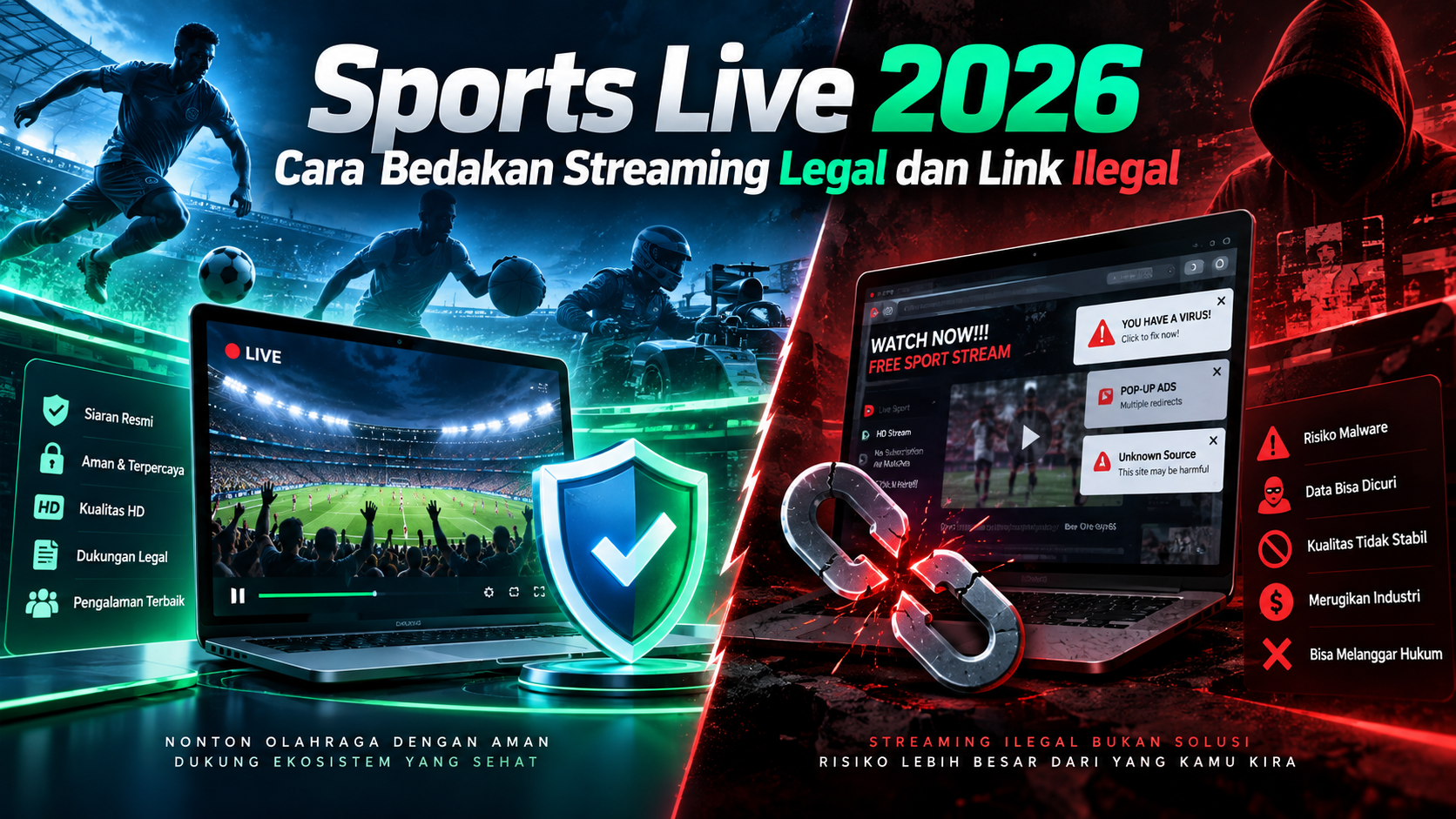 sports - Sports Live 2026: Cara Bedakan Streaming Legal dan Link Ilegal