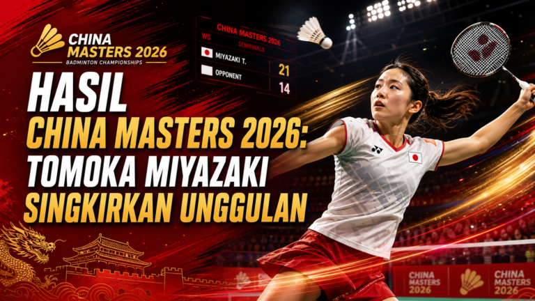 tomoka - Hasil China Masters 2026: Tomoka Miyazaki Singkirkan Unggulan